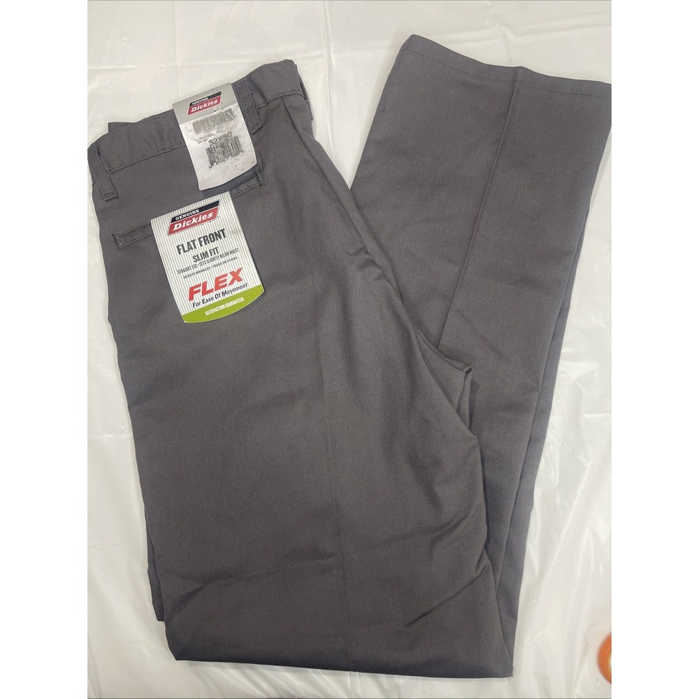 Dickies Flat Front Slim Fit Straight Leg 32x30 Men's NWT